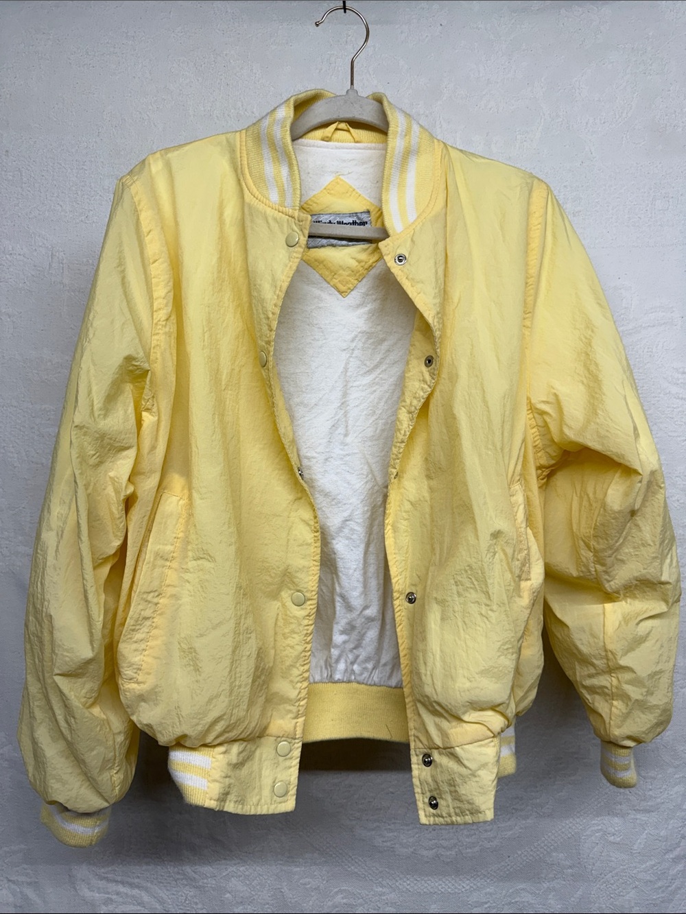 Yellow Vintage Bomber Jacket